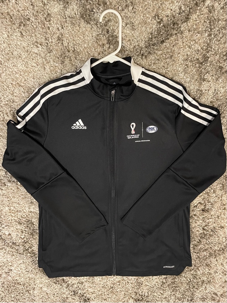Euc Adidas Tiro Fifa World Cup Qatar 2022 Fox Sports Jacket Fits Men S / Women L